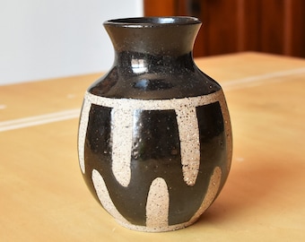 Vintage 1960s Handmade Ceramic Vase