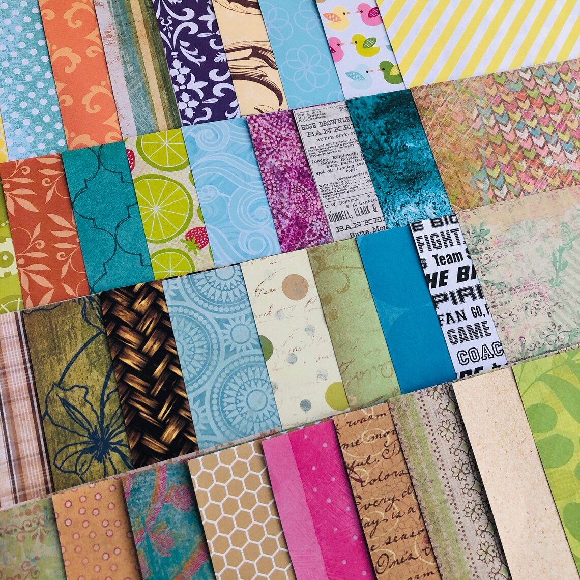 40 Pieces of Scrapbooking Paper in 6x6 Size Great for Paper Etsy