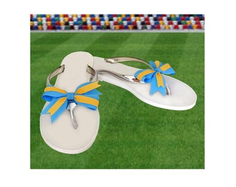 teiya bow detail jelly sandals