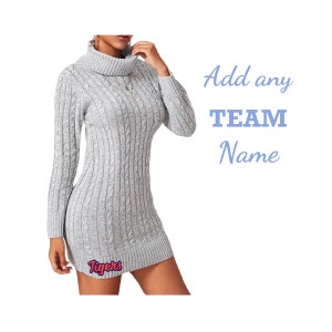 Game Day Sweater Dress with Team Name