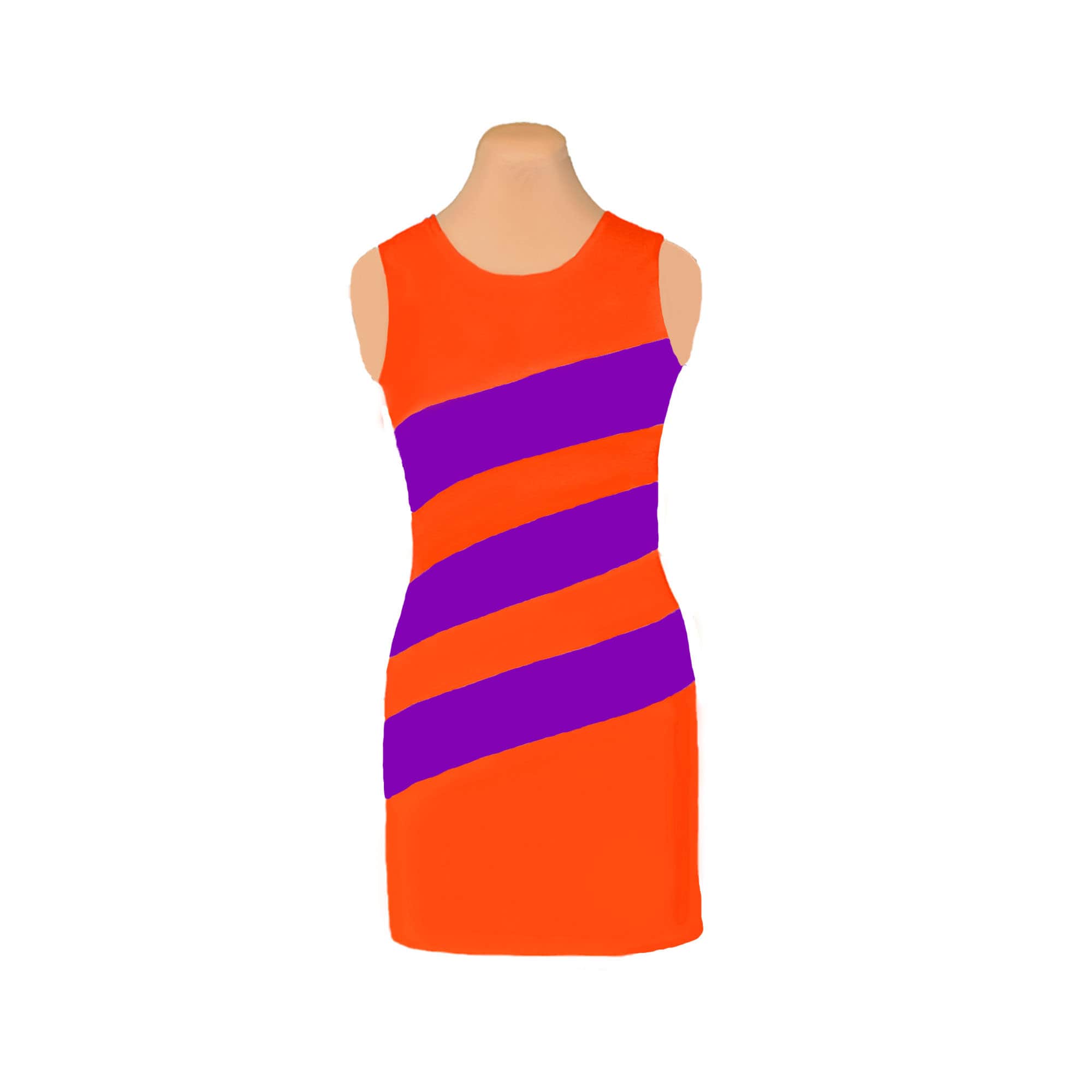 diagonal stripe dress