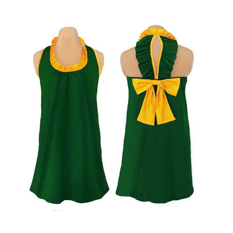 yellow bow dress
