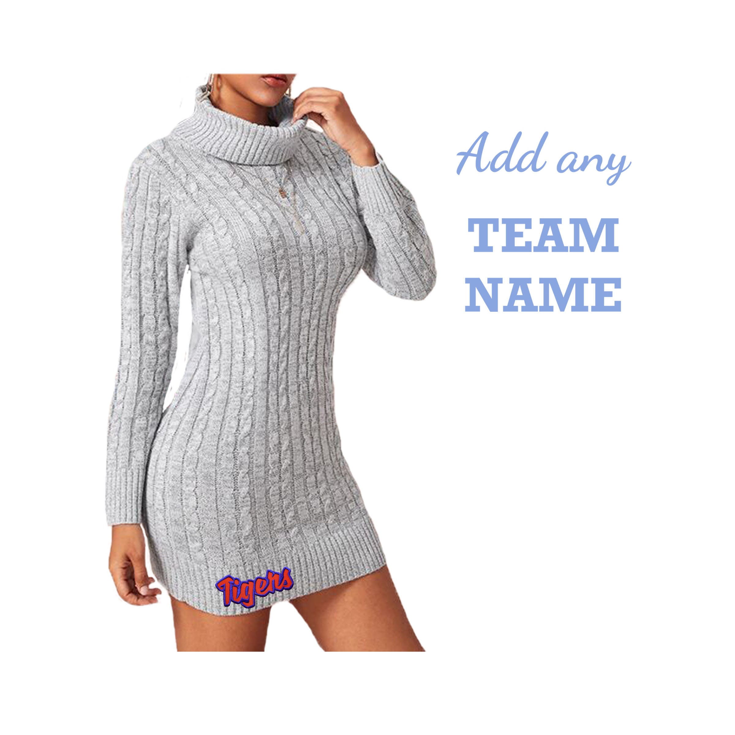 Gray Game Day Dress with Team Name