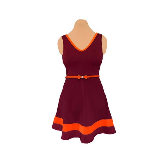 maroon skater dresses