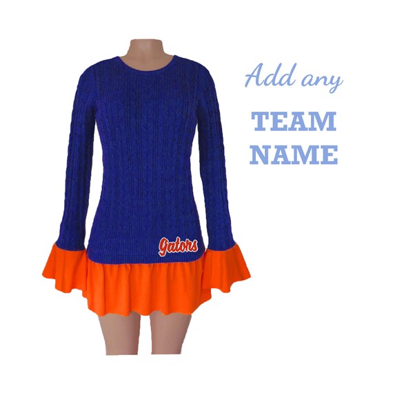 dress orange and blue