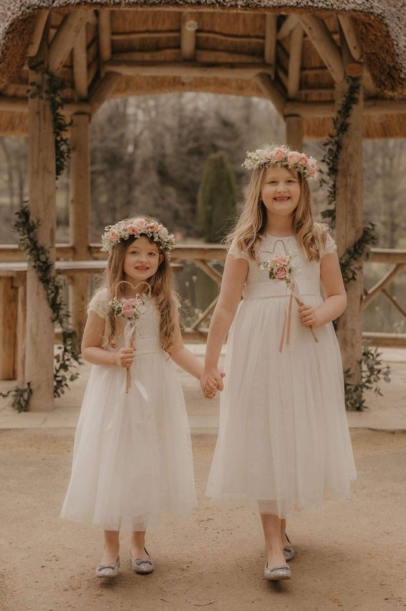 Custom Made Matching Set Flower Girl Crown or HB Matching  display picture 3