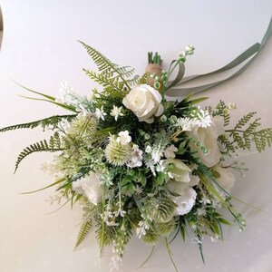 Asparagus Fern Wedding Flower Silk Green For Bridal Bouquet Buttonholes 