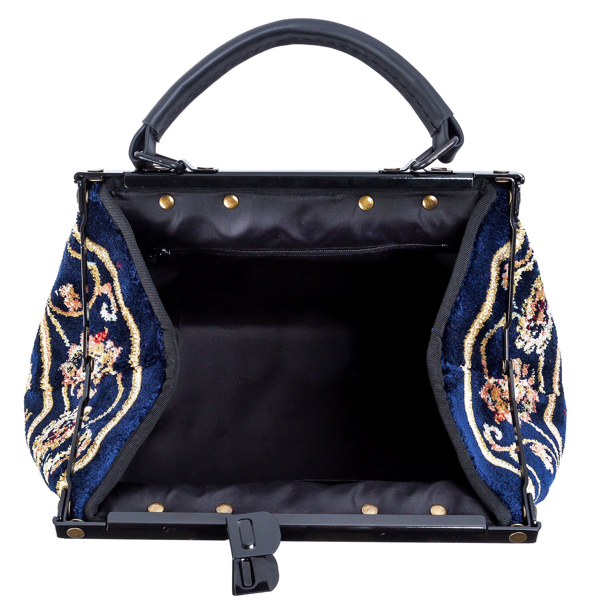 Classic Gladstone Carpet Bag Heirloom Pergola Navy Mary Etsy UK