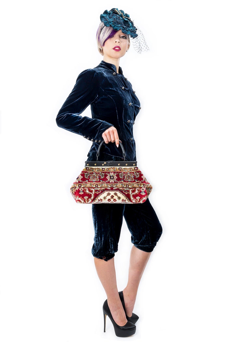 Small Gladstone Carpet Bag Exquisite Firebird Light Mary Etsy UK