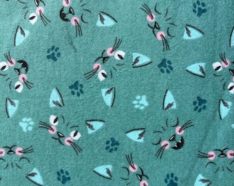 Flanelle pour les amoureux des chats par mètre