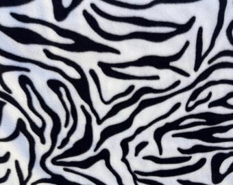 Fleece Zebra Print by the Yard