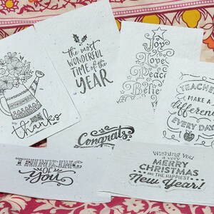 Seeding Cards - 100% Recycled Paper Seed Cards (Individual)