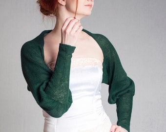 Wedding Shrug Puff Sleeve Bolero Mohair Silk Jacket Bridal Cardigan Mohair Cover up Bridal Top Mohair Bolero Jacket Wedding Wrap