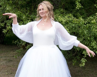 White Bridal Bolero Knit Wedding Shrug, Bridal sweater, mohair silk  jacket soft cover up