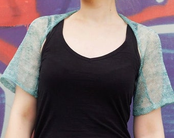 mint green bolero jacket
