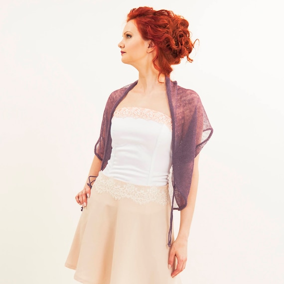 linen bolero jacket