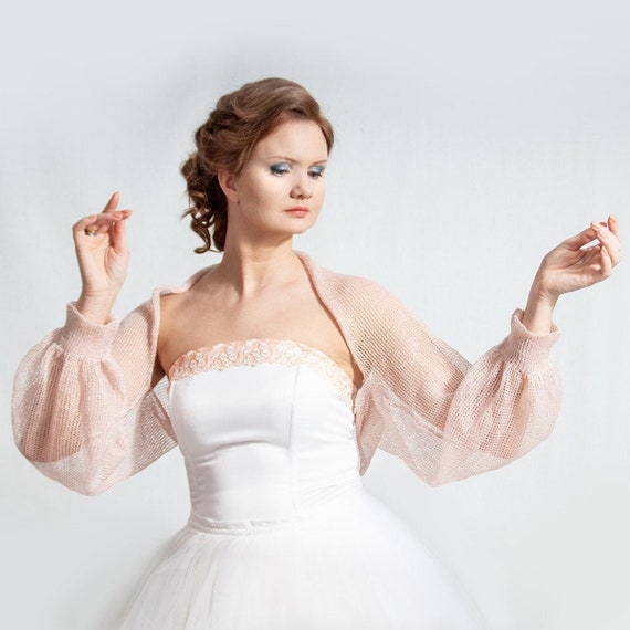 dusky pink bolero jacket