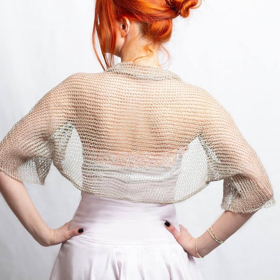 linen bolero jacket
