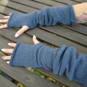 Wool Mittens Soft Fingerless Gloves Arm Warmers Merino wool Wrist Warmers Long Gloves Women Gloves Women mittens Boho  knitted mittens