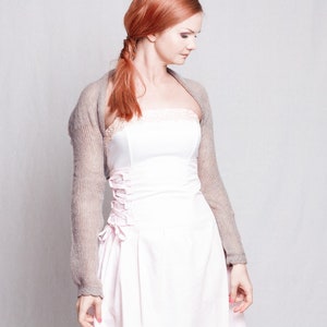 Wedding bolero Soft Bridal jacket Wedding shrug Wedding Jacket knit Bridal Cover up mohair silk shrug evening sweater bridesmaid sweater