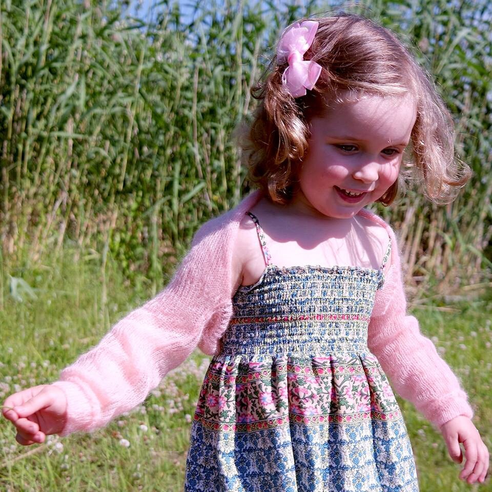 Pink shrug for baby clearance girl