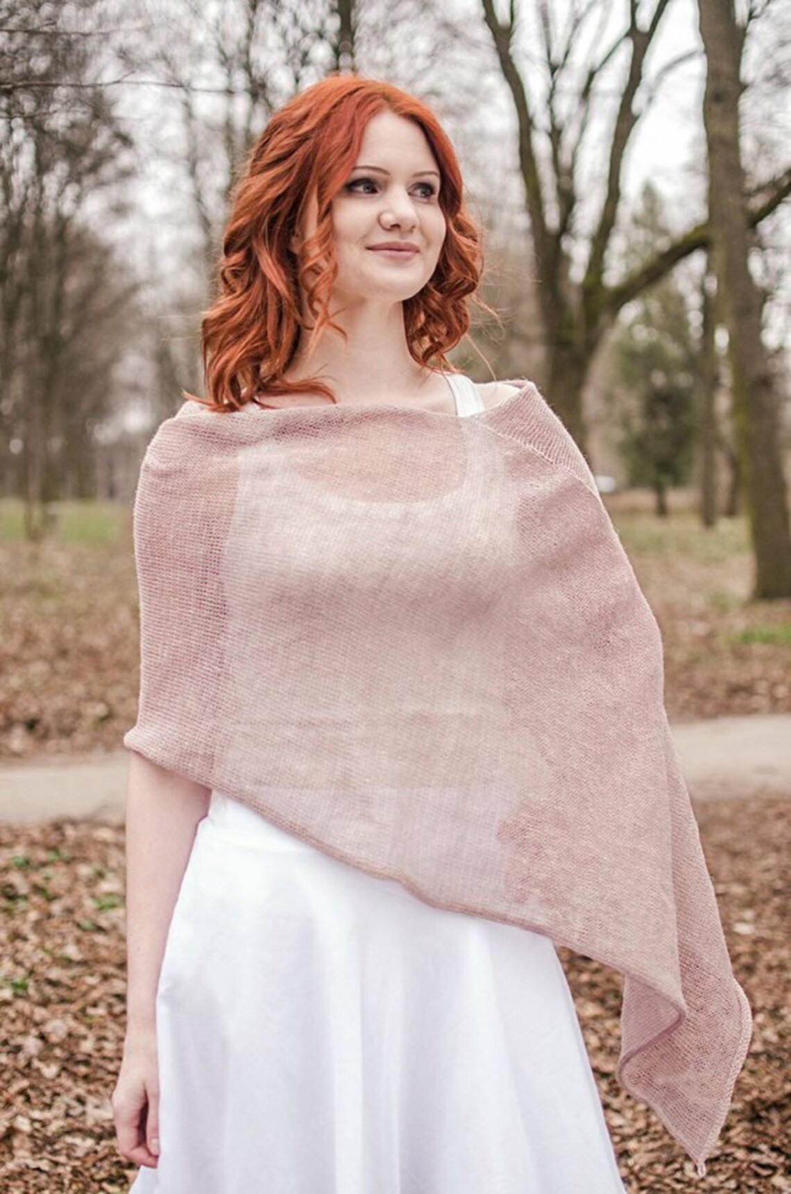 Linen Poncho knit poncho Linen Summer Wrap poncho shawl womens Etsy