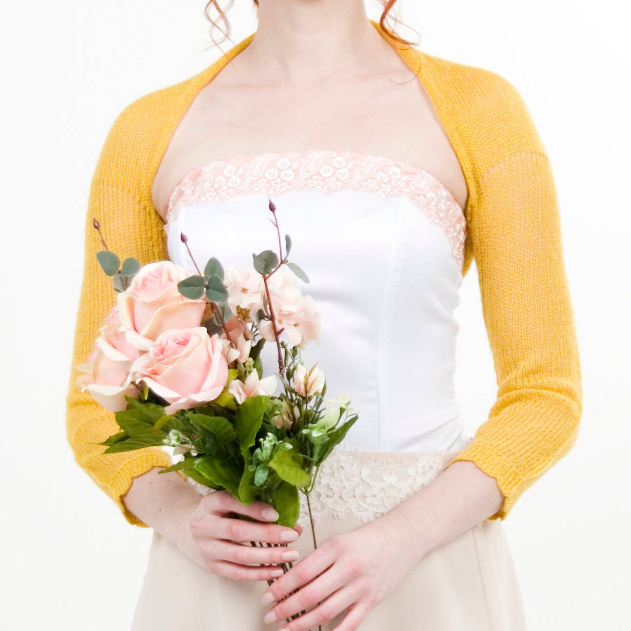 mustard bolero jacket