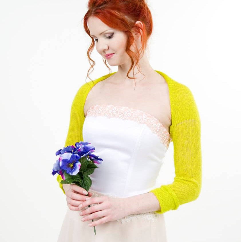 lemon bolero jacket