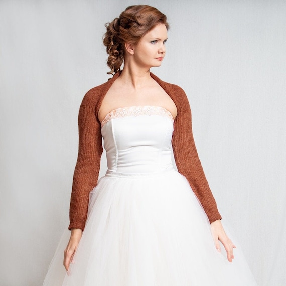 bridal cardigan BRIDESMAIDS BOLERO wedding bolero alpaca warm color beige special ocasion cover up evening shrug