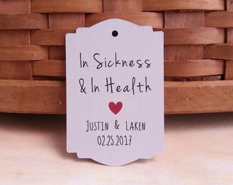 25 Custom Wedding Favor Tags, Custom Favor Tags, Custom Thank You Tags