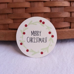 Custom Jar Label with Coordinating Tag, Mason Jar Label with Tag, Christmas Jar Label and Tag, 12 of Each