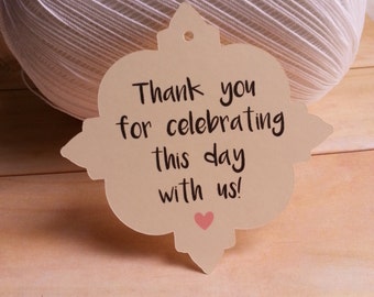 25 Custom Baby Shower Tags, Personalized Baby Shower Tags, Baby Shower Tags