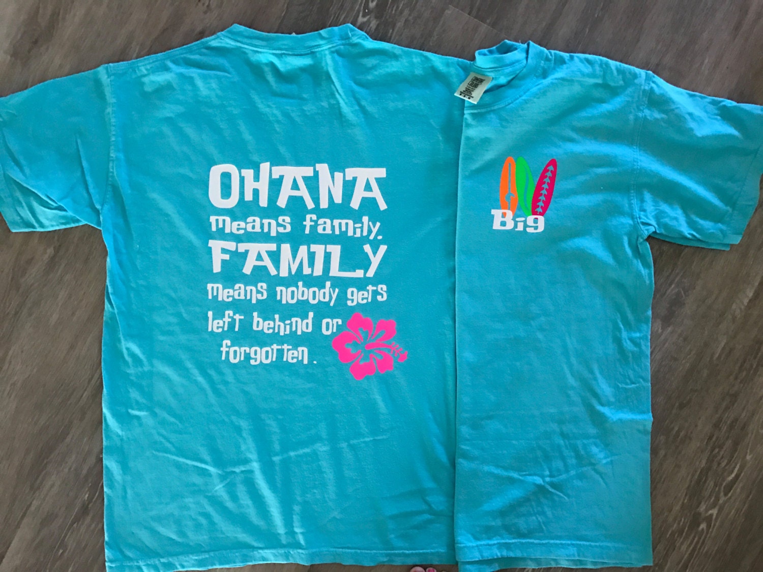 Custom Lagoon Ohana Big Little Gbig Sorority Shirt Ohana Etsy