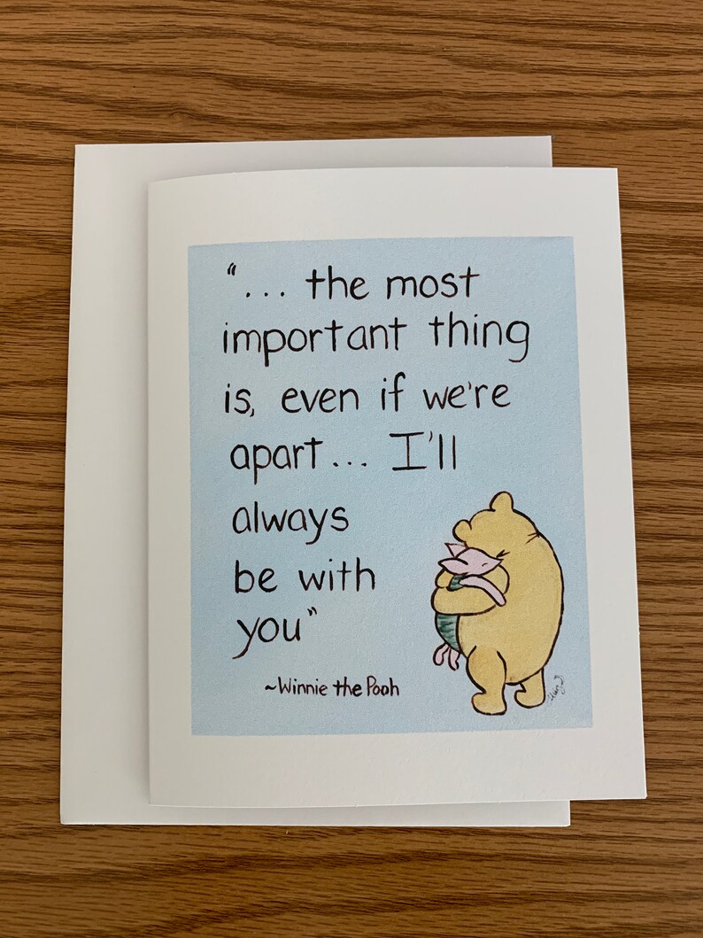 I Will Always Be With You Classic Winnie The Pooh Card Most Important Thing Quote Paper Paper Party Supplies Kromasol Com I Will Always Be With You Classic Winnie The Pooh Card Most Important Thing Quote Paper Paper Party Supplies Kromasol Com