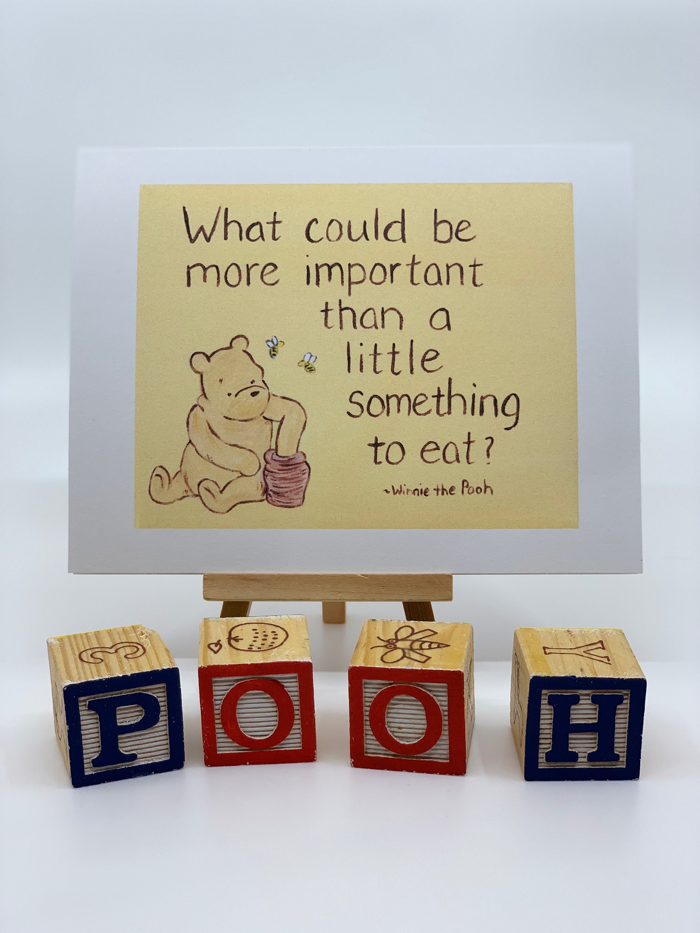 Winnie the Pooh meaning of life Pooh slow down take time | Etsy