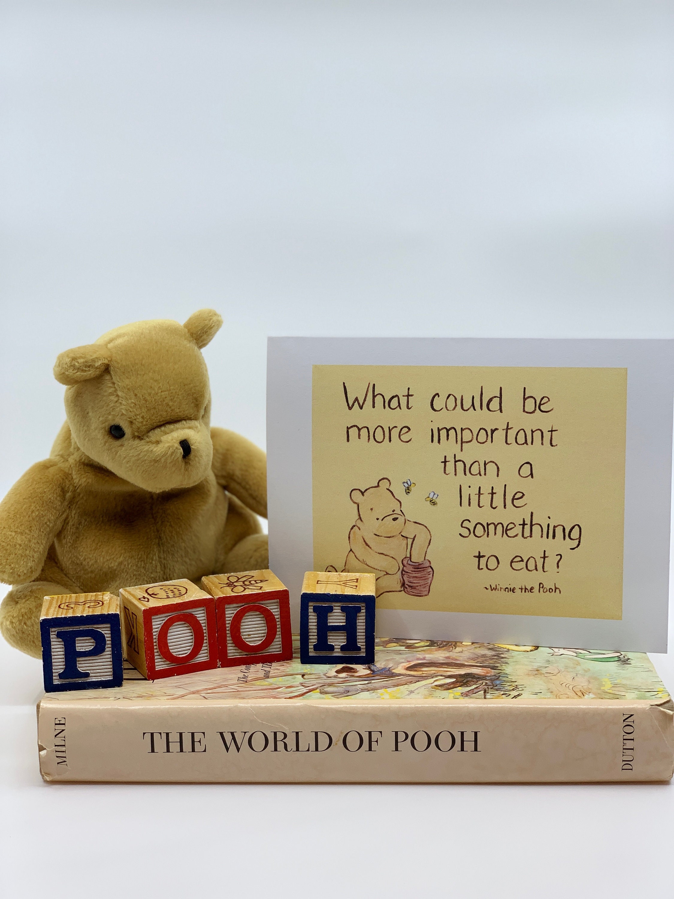 Winnie the Pooh meaning of life Pooh slow down take time | Etsy