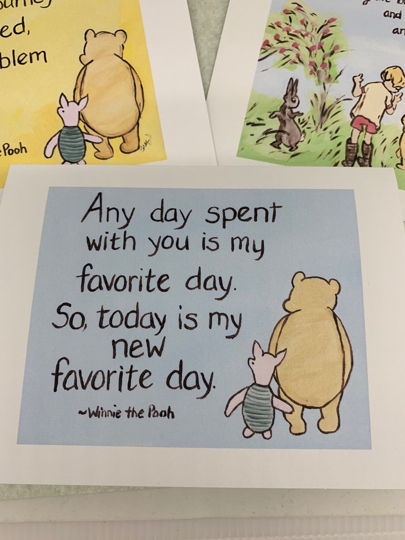 Winnie The Pooh Missing You Miss You Encouragement Classic Winnie The Pooh Quote Greeting Cards Goodbye  Paper Paper & Party Supplies Aloli.ru