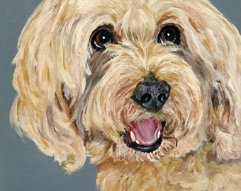 custom pet portrait acrylic painting photo pet owner gift pet loss gift  custom dog portrait for pet lover