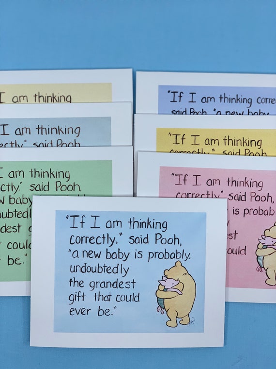 winnie the pooh baby announcements