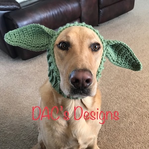 Baby Yoda Dog Hat Pattern crochet image 3