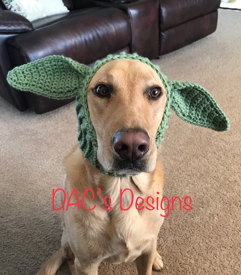 Baby Yoda Dog Hat Pattern crochet image 3