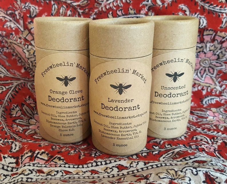 Natural Deodorant in Eco Friendly Tube 3 ounce Zero Waste Etsy