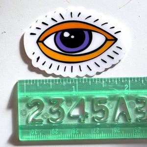 Augapfel Aufkleber, Meist nicht zu beantwortende Fragen, Wandbild, Malerei, Vinyl, Lara Buelow, Kunst, Banana Phone Zine