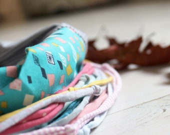 Infinity Scarf With Multi-Colour Strands Suitable for Spring, Summer and Autumn