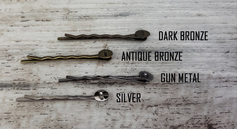 BOXED 2 Wedding Bridal Prom Gothic Halloween MATCHING Corsage Silver or Bronze Spider Hair Bobby Pins