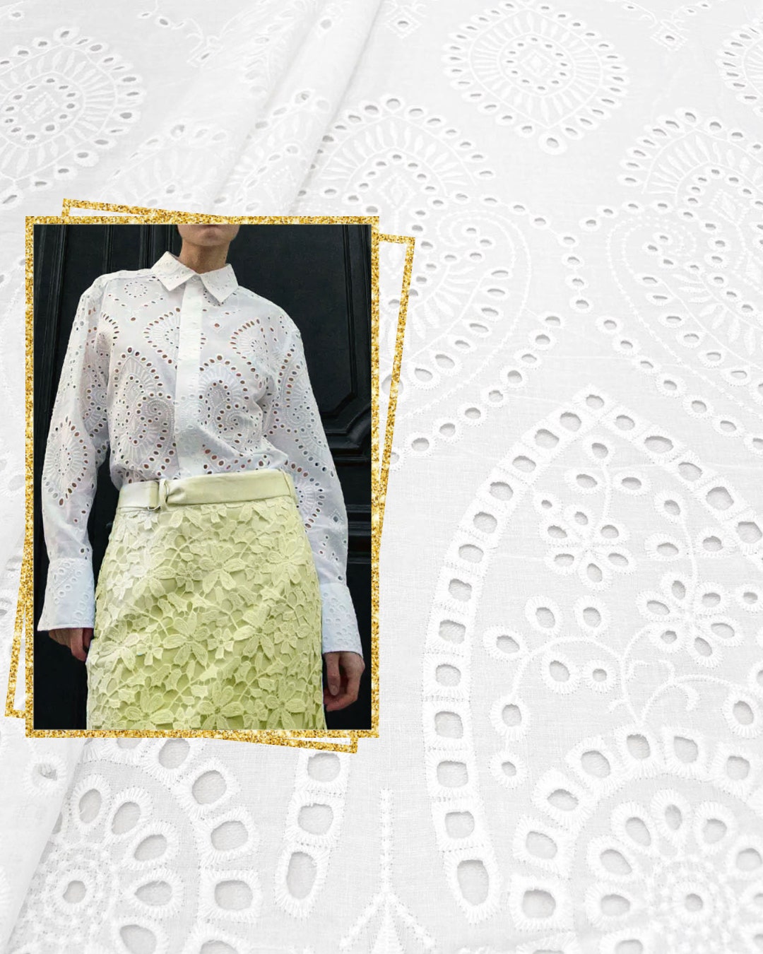 CC 25 Embroidery Round Neck Sleeved Short Cotton