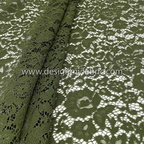 Navy French Plain Lace FLP-005/4 Fabric