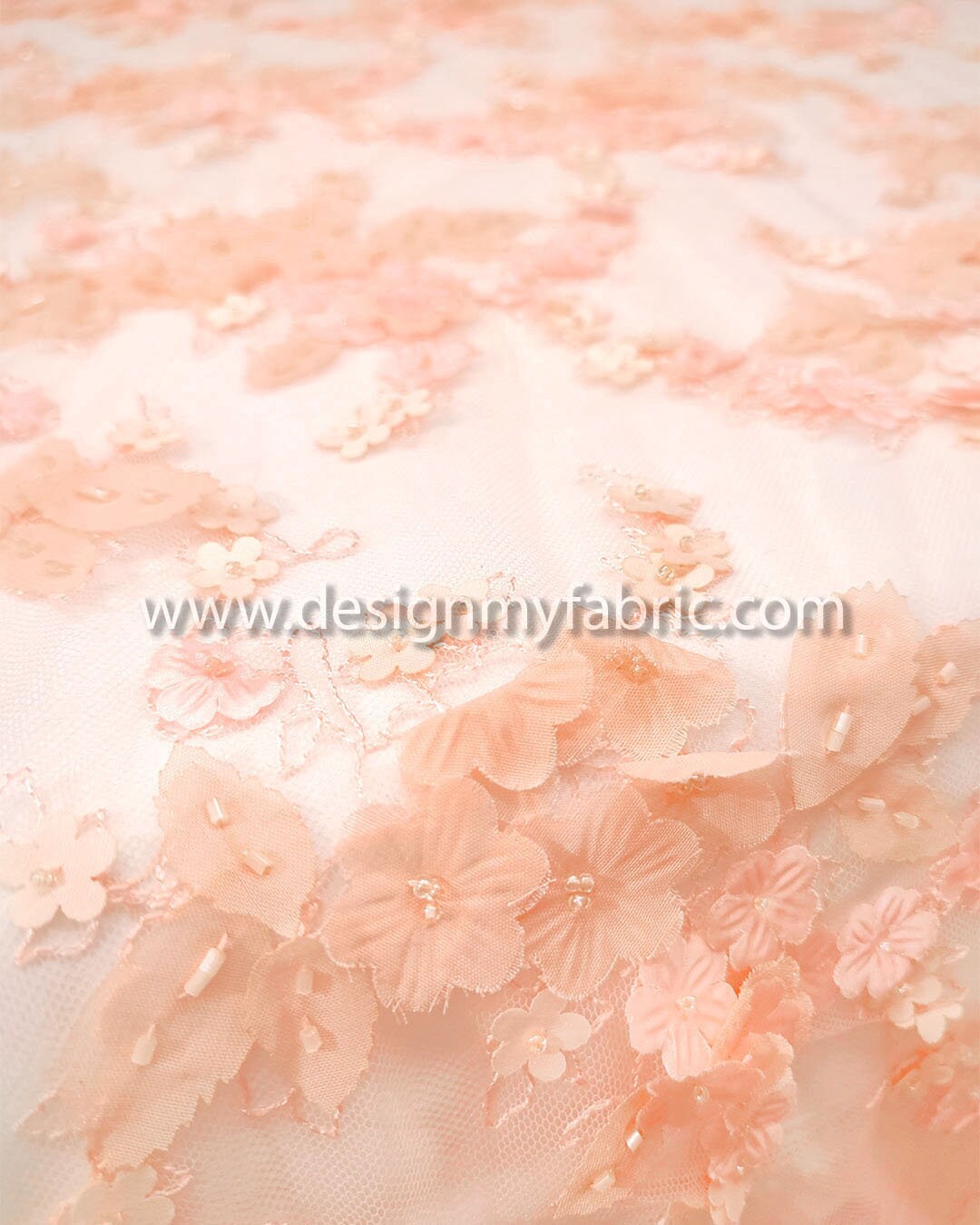 apricot life tacktacktack　chemical lace Cotton apricot Geometry-shaped lace fabric lace cloth 55