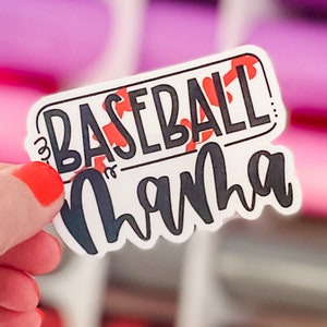 Baseball Mama Sticker/Water Bottle Sticker/Laptop Sticker
