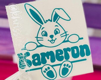 Personalized Easter Decal: Easter Basket/DIY Easter Sticker